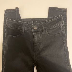Black American eagle skinny jeans